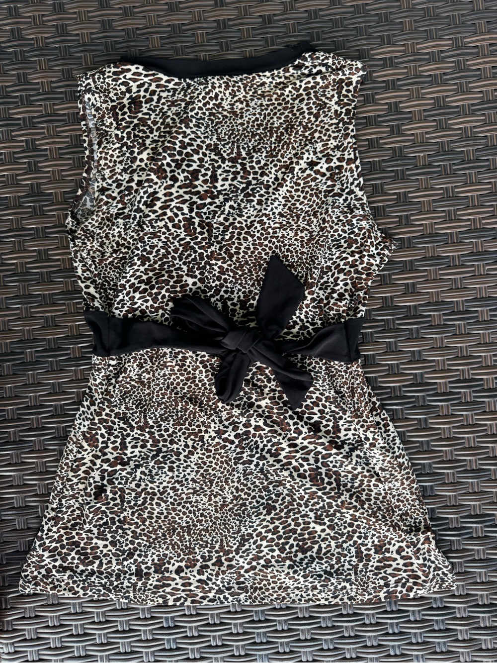 Vintage Y2K Susan Lawrence Leopard Print Babydoll Blouse Top Size Medium - Picture 2 of 4